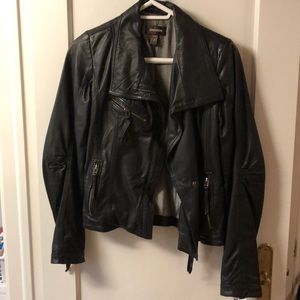 Genuine Leather Moto Jacket